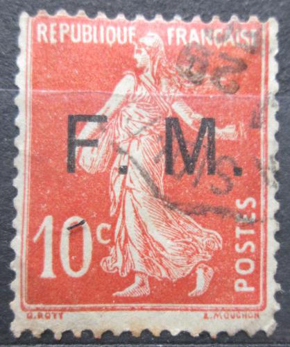 Poštová známka Francúzsko 1907 Rozsévaèka pretlaè, vojenská Mi# 5