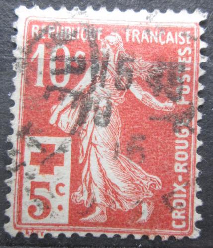 Poštová známka Francúzsko 1914 Rozsévaèka pretlaè, Èervený kríž Mi# 126 Kat 3.50€
