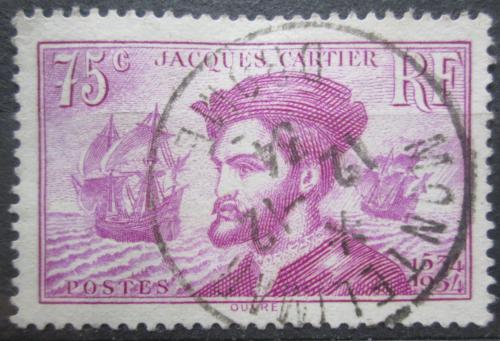 Poštová známka Francúzsko 1934 Jaques Cartier, moøeplavec Mi# 292