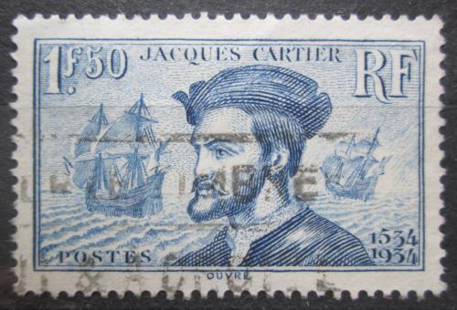 Poštová známka Francúzsko 1934 Jaques Cartier, moøeplavec Mi# 293