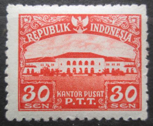 Potov znmka Indonzia 1953 Hlavn pota v Bandungu Mi# 100
