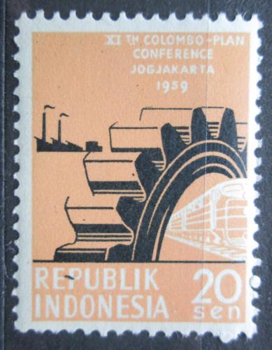 Poštová známka Indonézia 1959 Strojírenství Mi# 254
