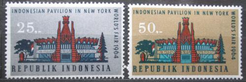 Poštové známky Indonézia 1964 Svìtová výstava v New Yorku Mi# 444-45