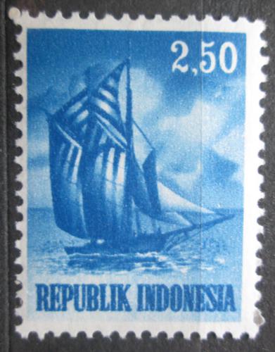 Poštová známka Indonézia 1964 Obchodní loï Mi# 451