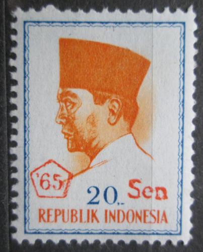 Poštová známka Indonézia 1966 Prezident Sukarno Mi# 507