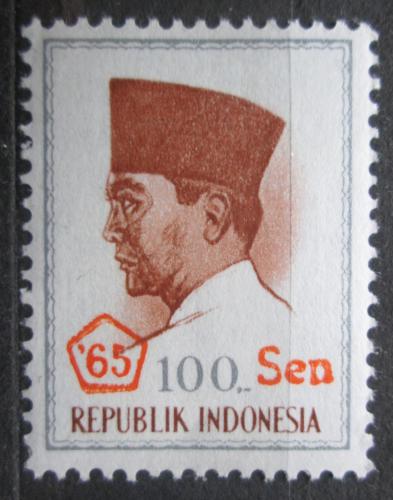 Poštová známka Indonézia 1966 Prezident Sukarno Mi# 512
