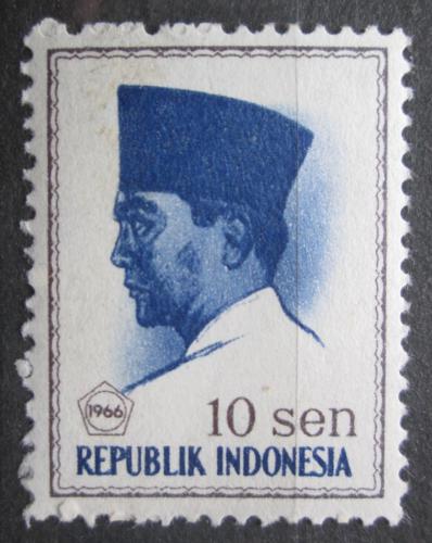 Poštová známka Indonézia 1966 Prezident Sukarno Mi# 520