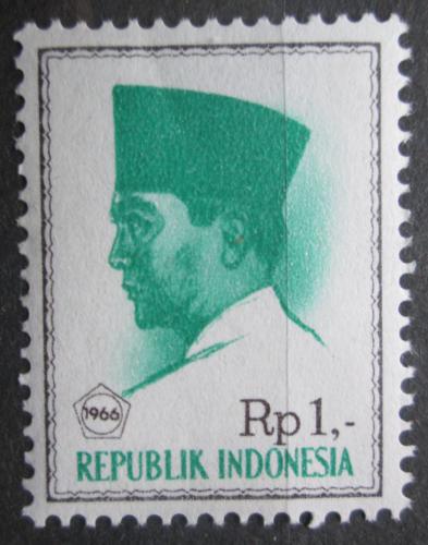 Poštová známka Indonézia 1966 Prezident Sukarno Mi# 528 