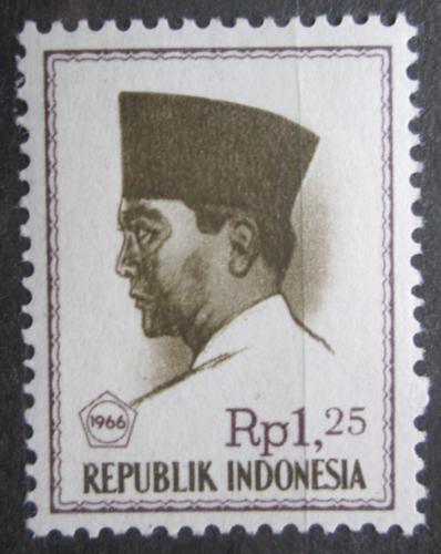Poštová známka Indonézia 1966 Prezident Sukarno Mi# 529