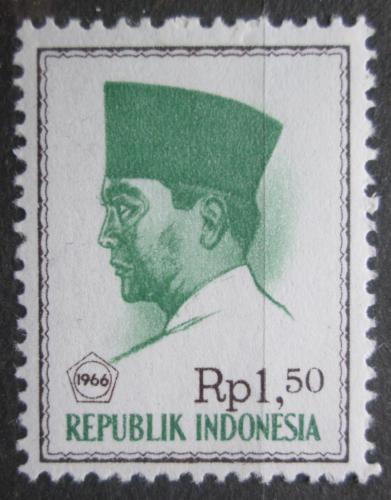 Poštová známka Indonézia 1966 Prezident Sukarno Mi# 530 