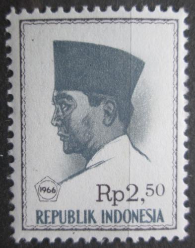Poštová známka Indonézia 1966 Prezident Sukarno Mi# 532