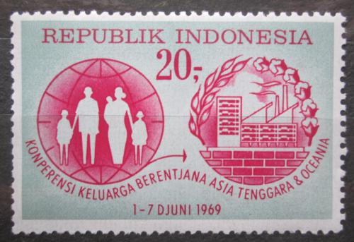 Poštová známka Indonézia 1969 Rodina Mi# 640