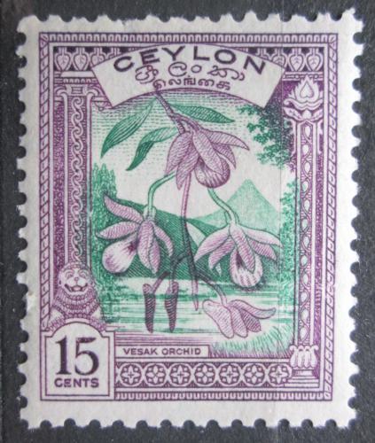 Poštová známka Cejlon 1950 Dendrobium maccarthiae Mi# 261