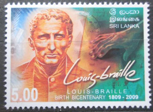 Poštová známka Srí Lanka 2010 Louis Braille Mi# 1814