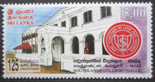 Poštová známka Srí Lanka 2011 Southlands College, 125. výroèie Mi# 1830