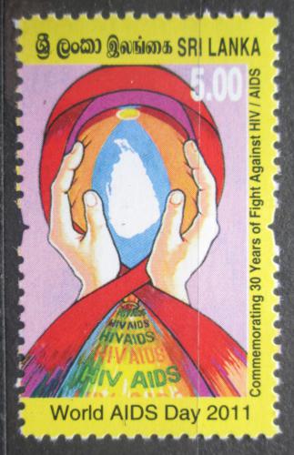 Poštová známka Srí Lanka 2011 Den boje s AIDS Mi# 1874