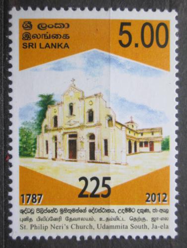 Poštová známka Srí Lanka 2012 Kostel Philipp-Neri Mi# 1898