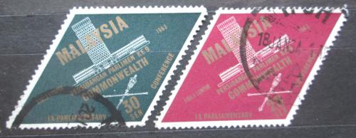 Poštové známky Malajsie 1963 Parlament v Kuala Lumpur Mi# 6-7