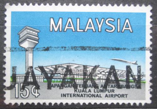 Poštovní známka Malajsie 1965 Letištì v Kuala Lumpur Mi# 17