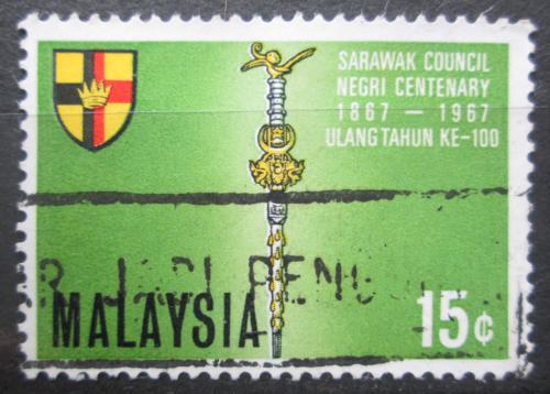 Potov znmka Malajsie 1967 Sttn rada Sarawaku, 100. vroie Mi# 45