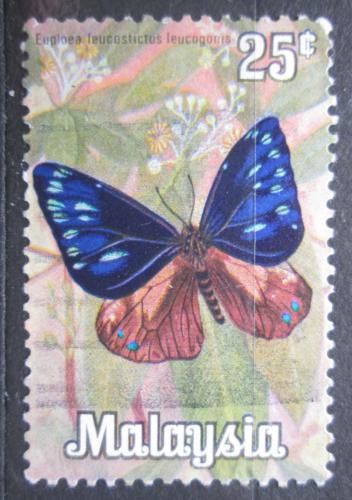 Poštová známka Malajsie 1970 Euploea leucostictos leucogonis Mi# 63