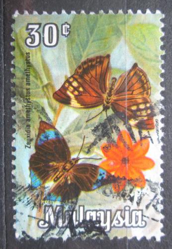 Poštová známka Malajsie 1970 Zeuxidia amethystus Mi# 64