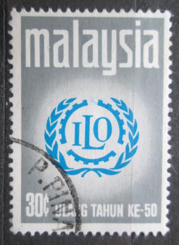 Poštová známka Malajsie 1970 ILO, 50. výroèie Mi# 71