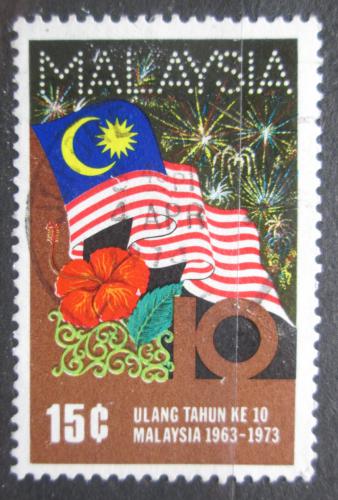 Potovn znmka Malajsie 1973 Sttn vlajka Mi# 105