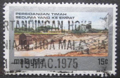 Poštová známka Malajsie 1974 Tìžba zinku Mi# 124