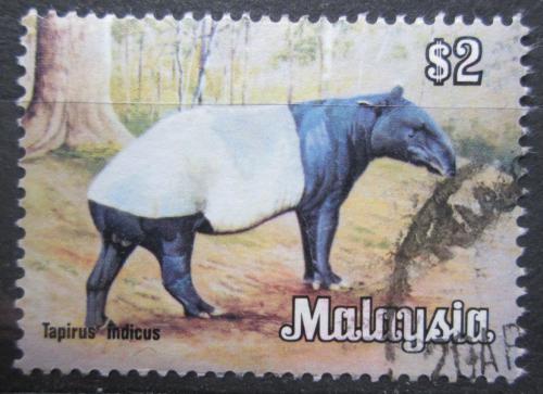 Poštová známka Malajsie 1979 Tapír èabrakový Mi# 194