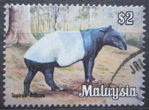 Poštová známka Malajsie 1979 Tapír èabrakový Mi# 194