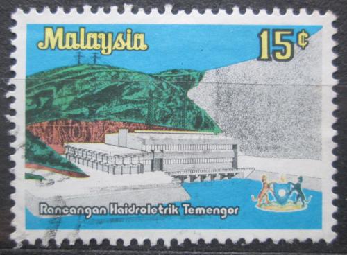 Poštová známka Malajsie 1979 Vodní elektrárna Temengor Mi# 202