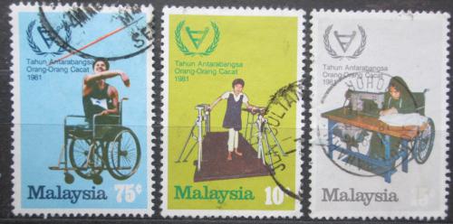 Poštové známky Malajsie 1981 Medzinárodný rok postižených Mi# 219-21