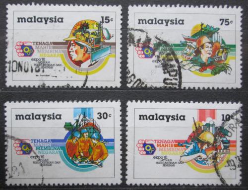 Poštové známky Malajsie 1981 Výstava prùmyslu Mi# 222-25