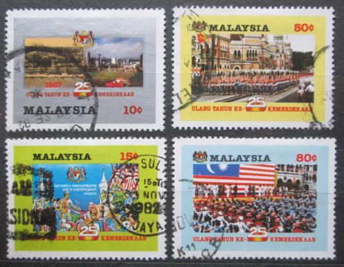Poštové známky Malajsie 1982 Nezávislost, 25. výroèie Mi# 241-44 