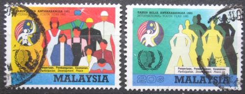 Poštové známky Malajsie 1985 Medzinárodný rok mládeže Mi# 302-03 Kat 5.50€