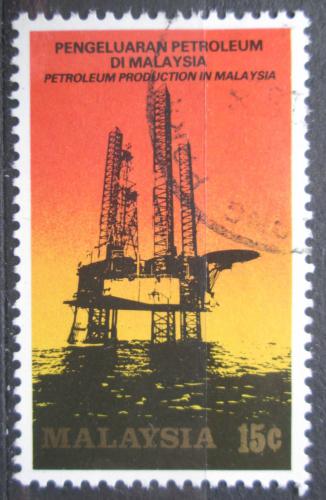 Poštová známka Malajsie 1985 Ropná rafinérie Mi# 314