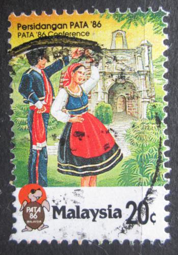 Poštová známka Malajsie 1986 Taneèní pár Mi# 323
