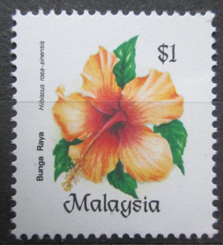 Poštová známka Malajsie 1984 Ibišek èínská øùže Mi# 296 Kat 4.50€