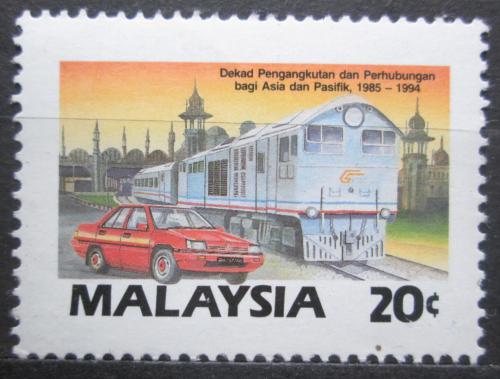 Poštová známka Malajsie 1987 Dopravní prostøedky Mi# 366