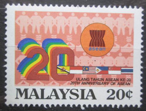 Poštová známka Malajsie 1987 ASEAN, 20. výroèie Mi# 373
