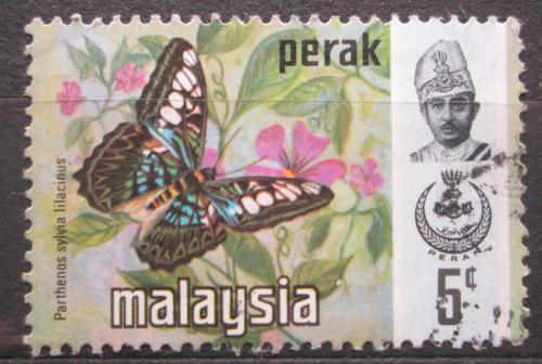 Poštová známka Malajsie, Perak 1971 Parthenos sylevya lilacinus Mi# 124