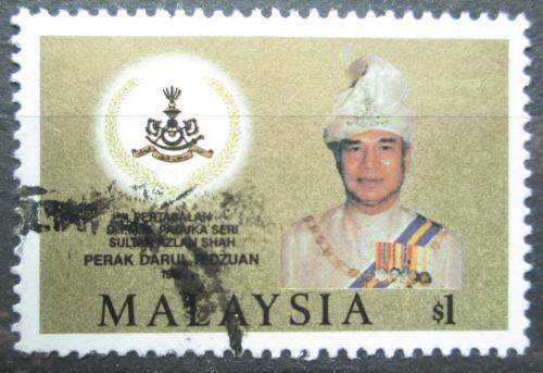 Poštová známka Malajsie, Perak 1985 Intronizace sultána Mi# 145 Kat 4€