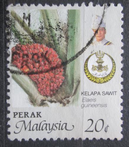 Poštová známka Malajsie, Perak 1986 Palma olejná Mi# 151 A