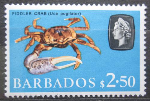 Poštová známka Barbados 1965 Píseèný krab Mi# 248