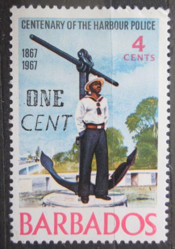 Poštová známka Barbados 1969 Námoøník pretlaè Mi# 291