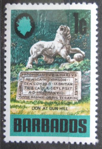 Poštová známka Barbados 1970 Lev na Gun Hill Mi# 297