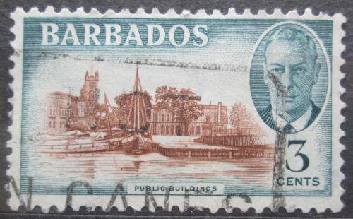 Poštová známka Barbados 1950 Veøejné budovy Mi# 186