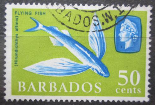 Poštová známka Barbados 1965 Létající ryba Mi# 246