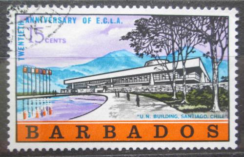 Poštová známka Barbados 1968 Budova OSN v Santiagu Mi# 270
